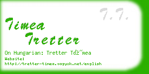 timea tretter business card